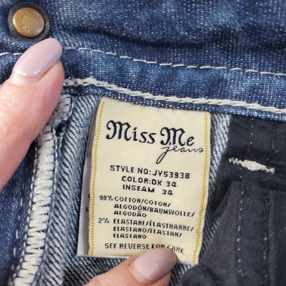 Vintage Miss Me Y2K low rise boot cut jeans 27 - Picture 11 of 15